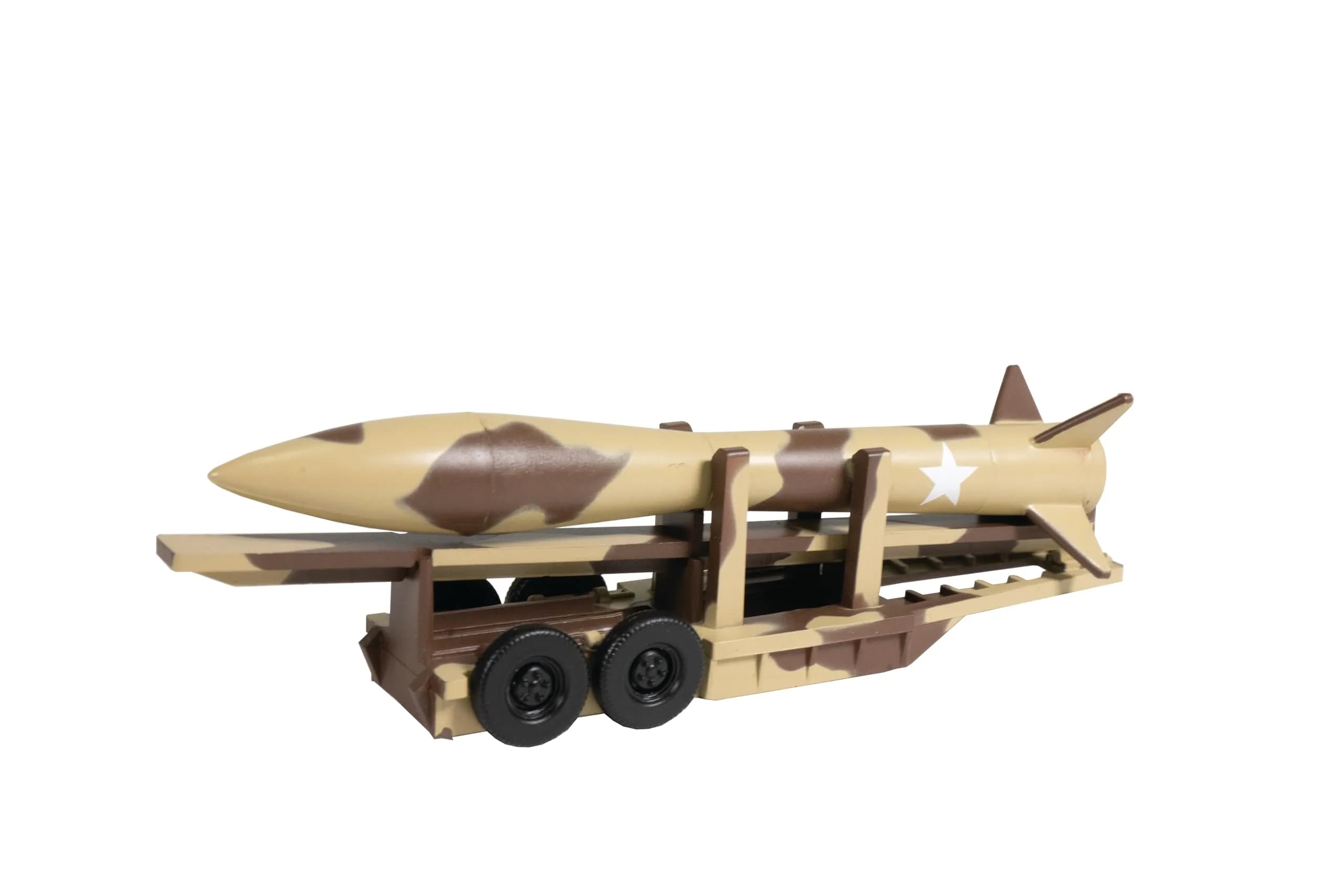 Bachmann Trains 52' Center Depressed Flat Car Camouflage - Missile HO Scale | Highly Detailed Painted Body with Precision Graphics - view 5