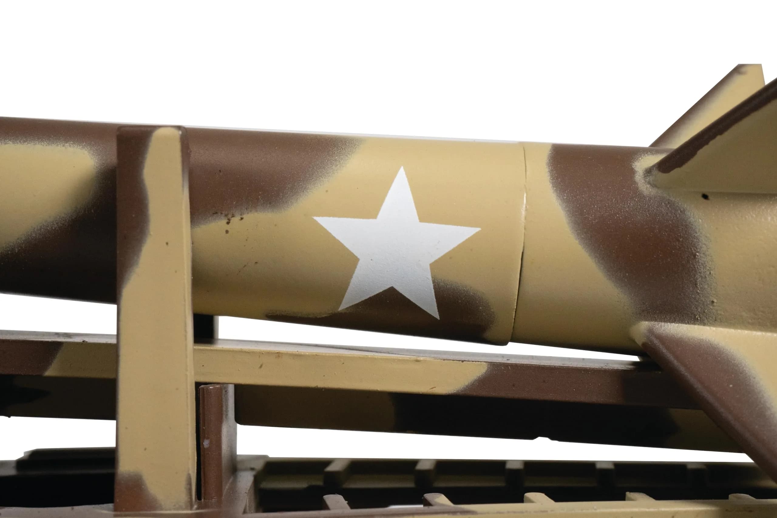 Bachmann Trains 52' Center Depressed Flat Car Camouflage - Missile HO Scale | Highly Detailed Painted Body with Precision Graphics - view 3
