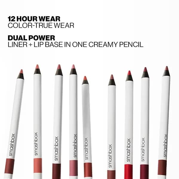 Smashbox Be Legendary Line & Prime Lip Liner Pencil | Creamy, Long Lasting, Precise Lip Liner for Sculpting Lips, 0.04 Ounce, Dark Brown thumbnail 4