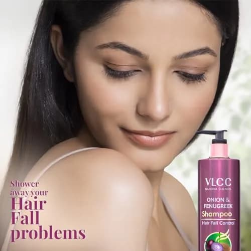 VLCC Onion & Fenugreek Hair Fall Control Shampoo 300 ml | Gently Cleanses & Supports Hair Growth thumbnail 5