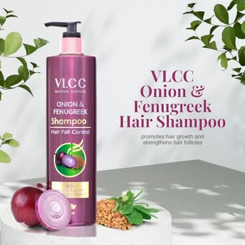 VLCC Onion & Fenugreek Hair Fall Control Shampoo 300 ml | Gently Cleanses & Supports Hair Growth thumbnail 2