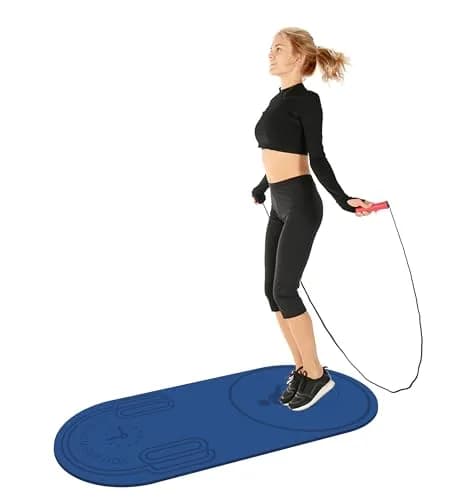 Knsbk Non-Slip Jump Rope Mat 139.7cm x 60.96cm (55" x 24") | Shock-Absorbing & Floor-Protecting Exercise Mat thumbnail 1
