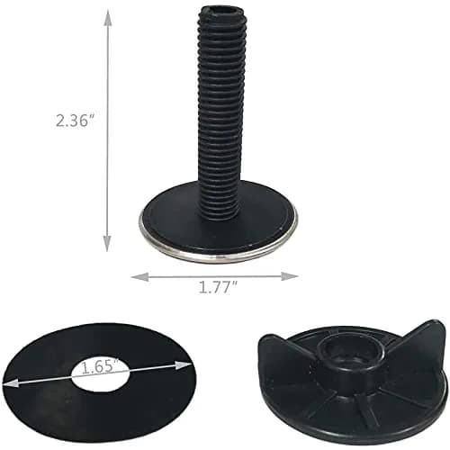 PCTC Brushed Metal Stainless Steel Kitchen Faucet Hole Cover 2-Pack | Fits Standard US Sink Holes thumbnail 2