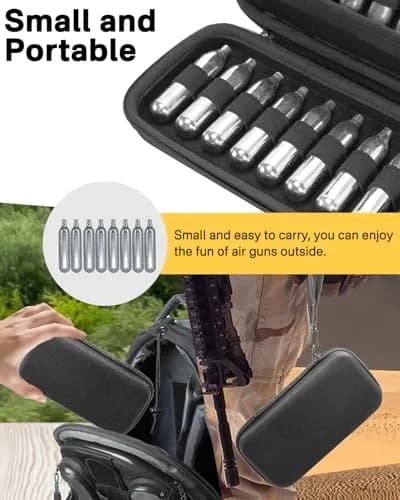 RAIACE CO2 Cartridges Storage Case for Crosman, Umarexss, Leland 12g & 8g Powerlet Cartridges | Holds 16 Cartridges thumbnail 5
