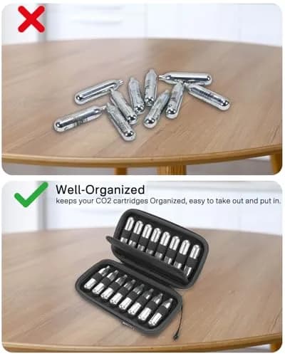 RAIACE CO2 Cartridges Storage Case for Crosman, Umarexss, Leland 12g & 8g Powerlet Cartridges | Holds 16 Cartridges thumbnail 6