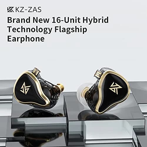 KZ ZAS in Ear Monitor Headphone 7BA+1DD Hybrid IEM Gaming Earbuds | Rich Sound & Durable Build thumbnail 2