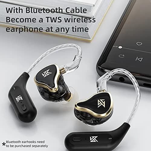 KZ ZAS 7BA+1DD in Ear Monitor for Musicians | 36dB Isolation, Stage thumbnail 3