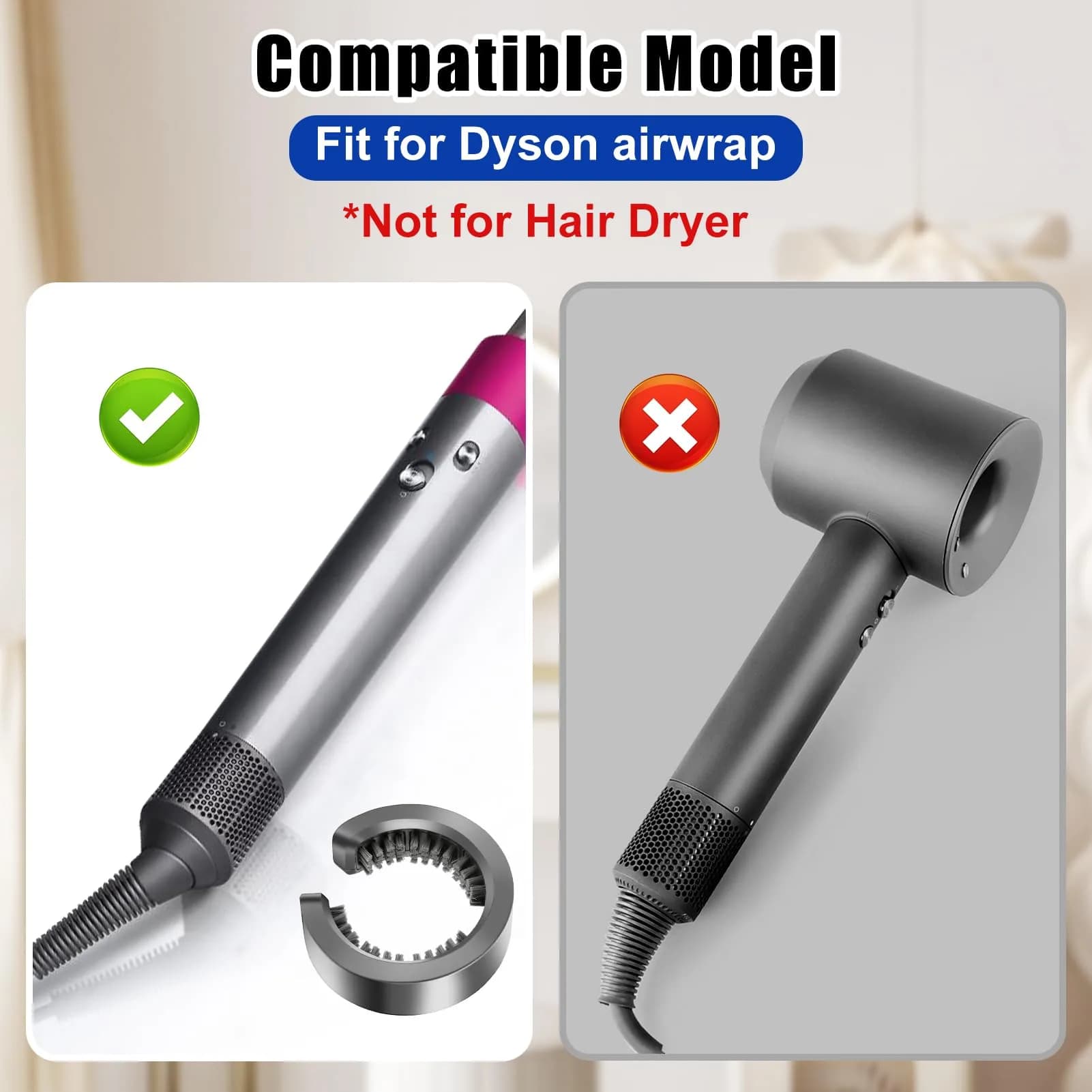 Chuancheng Gentle Air Attachment for Dyson Airwrap HS01 HS05 | Fine Hair & Sensitive Scalp Diffuser - view 4