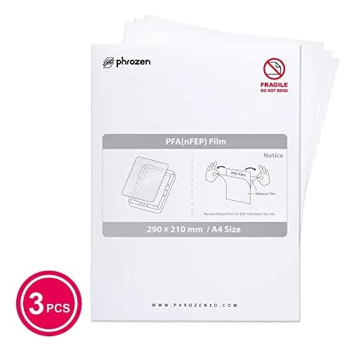 Phrozen PFA (nFEP) Release Film 3 pcs A4 Size 210 X 297mm | 95% UV Transmission for Accurate Prints thumbnail 6