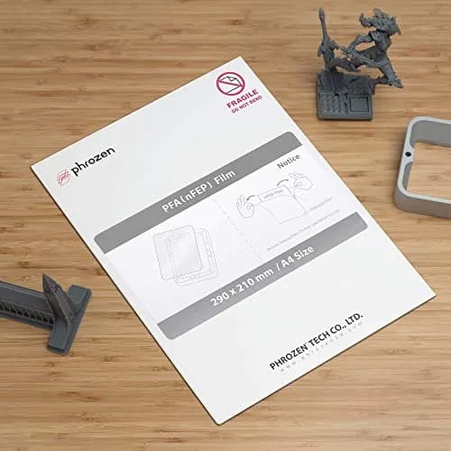 Phrozen PFA (nFEP) Release Film 3 pcs A4 Size 210 X 297mm | 95% UV Transmission for Accurate Prints thumbnail 2
