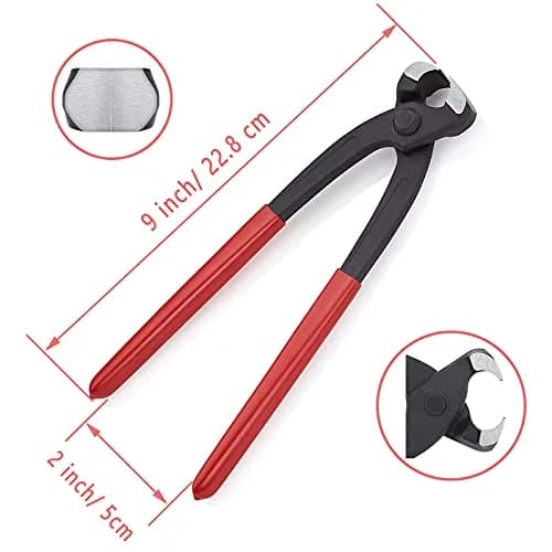Alfykym 9 inch Ear Clamp Pliers Single Ear Hose Clamps Pincer Crimper Tool 225mm (8.86 inch) | Secures Pipes and Automotive Hoses thumbnail 5