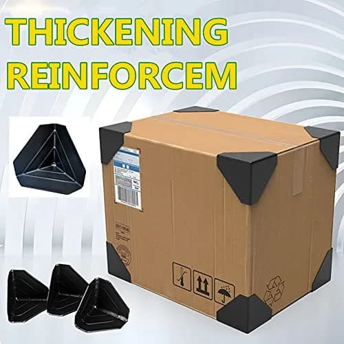 SHKIBY Black Frame Corner Protectors 60mm (2.36in) - 80 Pack | Heavy Duty PP Packaging Guards for Boxes thumbnail 5
