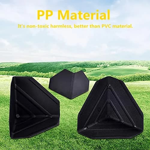 SHKIBY Black Frame Corner Protectors 60mm (2.36in) - 80 Pack | Heavy Duty PP Packaging Guards for Boxes thumbnail 2