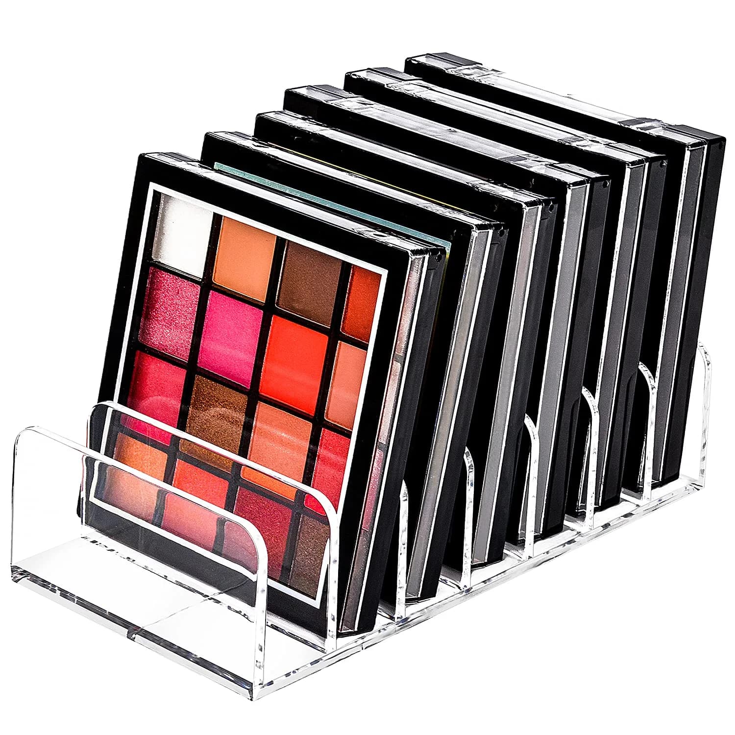 JessLab Eyeshadow Palette Organizer, Acrylic Makeup Storage, Transparent, S