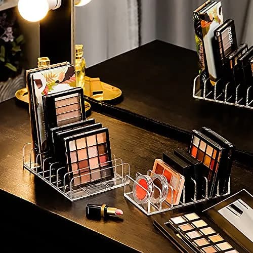 JessLab Eyeshadow Palette Organizer, Acrylic Makeup Storage, Transparent, S thumbnail 4