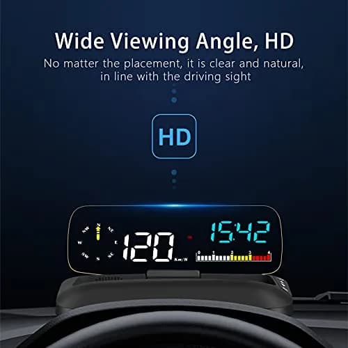 wiiyii Car HUD OBD2 Gauge, Head Up Display, Digital Speedometer, Wide Viewing, Safe Driving thumbnail 3