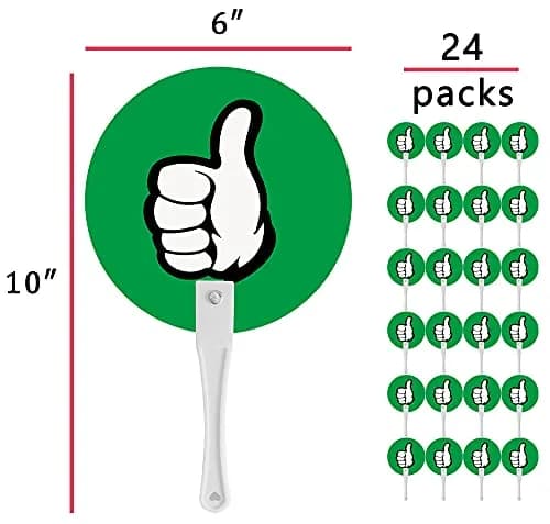 Magopera Thumbs Up/Thumbs Down Paddles 24 Packs | Classroom Voting Signs for Teacher-Student Interaction thumbnail 5