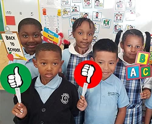 Magopera Thumbs Up/Thumbs Down Paddles 24 Packs | Classroom Voting Signs for Teacher-Student Interaction thumbnail 6
