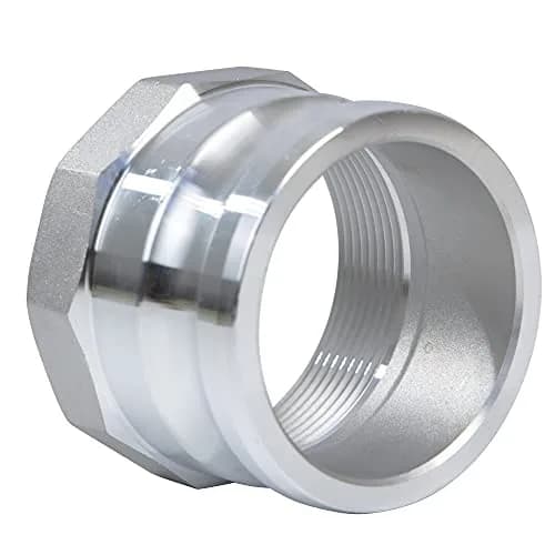 Quafwia 3 inch (7.62 cm) Aluminum Cam Lock Fittings Type A Male NPT x Female Thread (2-Pack) | Standard AA59326 Quick Disconnect Couplers thumbnail 4