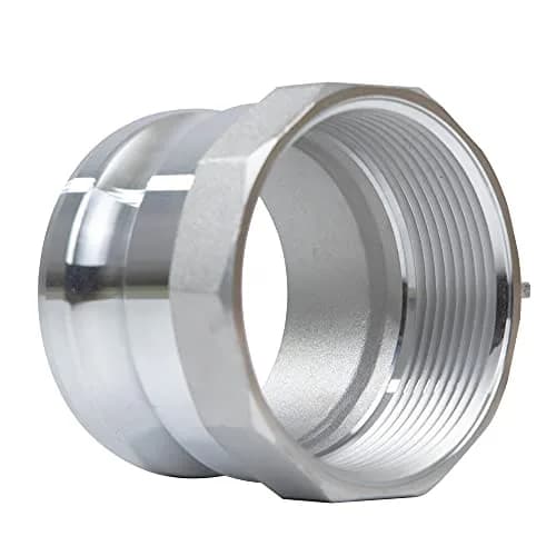 Quafwia 3 inch (7.62 cm) Aluminum Cam Lock Fittings Type A Male NPT x Female Thread (2-Pack) | Standard AA59326 Quick Disconnect Couplers thumbnail 3