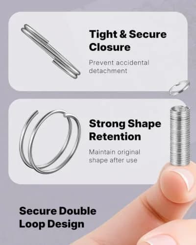 Uniclife 6 mm Metal Split Jump Rings 500 PCS | Durable Jewelry Connectors for DIY Crafts thumbnail 6
