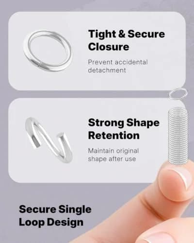 Uniclife 6 mm Silver Jump Rings 1000 PCS | Jewelry Making Open Loops for DIY Crafts thumbnail 6