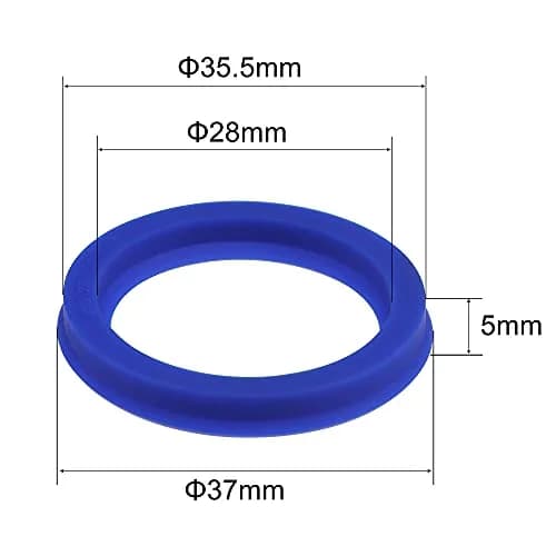 uxcell UHS Radial Shaft Seal 28mm ID x 35.5mm OD x 5mm Width PU Oil Seal, Blue Pack of 5 | Oil Resistance & Easy Installation thumbnail 2