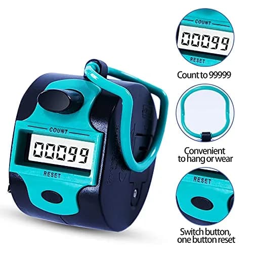 TESEAS Electronic Tally Counter Clicker 99999 Counts | 5-Digit Display thumbnail 2