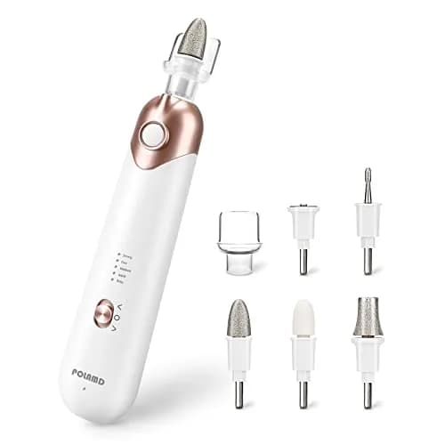 POLAMD Professional Electric Nail Drill Kit White 9 Piece Set | Cordless Mani Pedi Tool - main product image