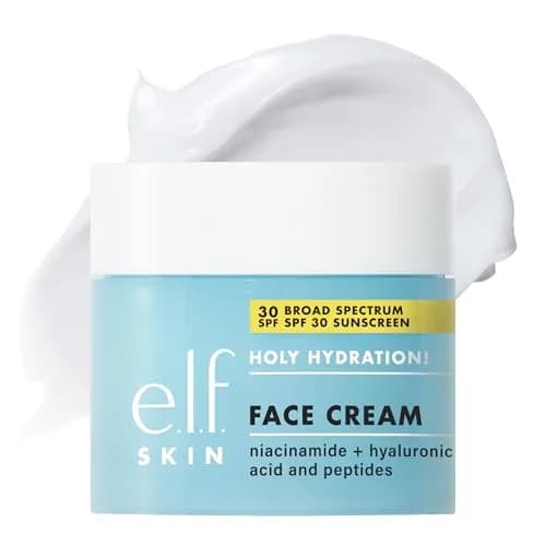 e.l.f. SKIN Holy Hydration! Face Cream SPF 30 50ml (1.7 Fl Oz) | Broad Spectrum Daily Moisturizer with Hyaluronic Acid & Niacinamide thumbnail 1