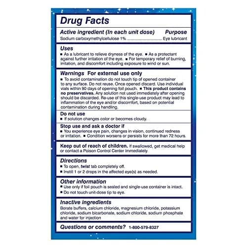 TheraTears Liquid Gel Nighttime Eye Drops 30 Count (1.2 Fl Oz) | Preservative-Free Overnight Relief thumbnail 7