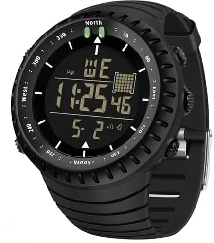 ManLinKei Digital Sports Watch, Military Waterproof Tactical Watch for Men, 1.97in thumbnail 1