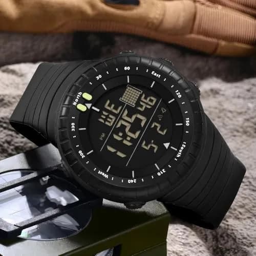 ManLinKei Digital Sports Watch, Military Waterproof Tactical Watch for Men, 1.97in thumbnail 3