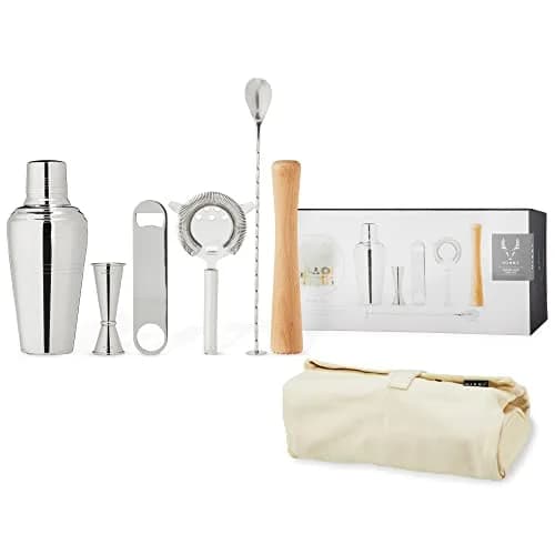 Viski Travel Bartender Kit 6pc Set | Portable Cocktail Mixing Essentials for On-the-Go Mixology thumbnail 1