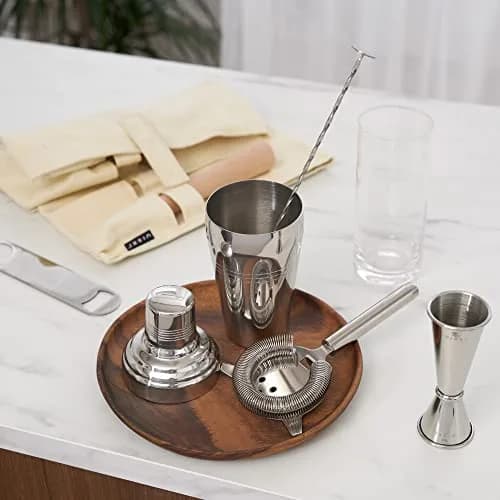 Viski Travel Bartender Kit 6pc Set | Portable Cocktail Mixing Essentials for On-the-Go Mixology thumbnail 4