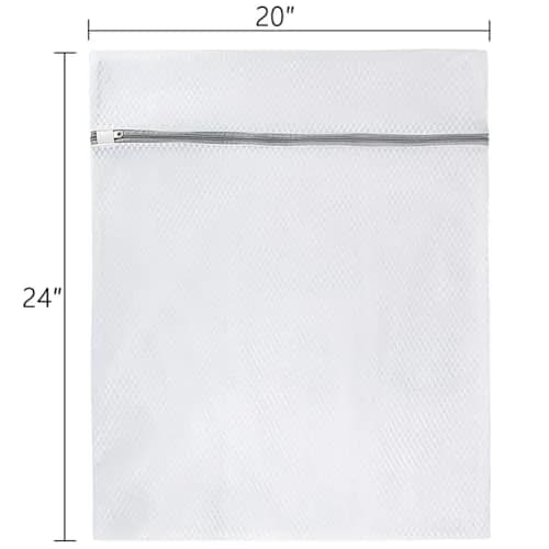 Vivifying XL Large Mesh Laundry Bags 2 Pack 20 x 24 Inches | Honeycomb Mesh Wash Bags for Delicates, Sweaters, Blankets (White) thumbnail 2