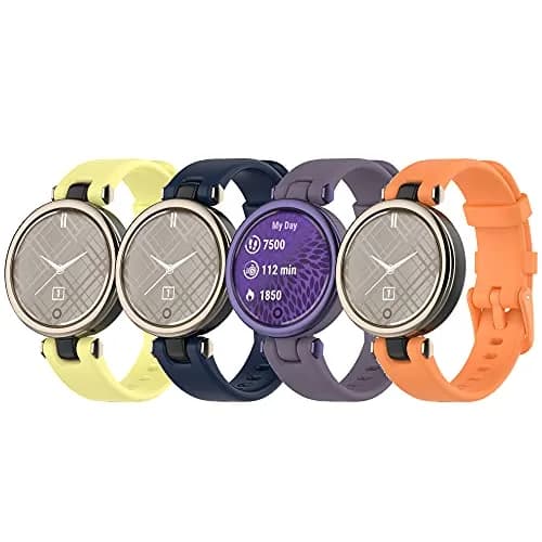 Bangyee Silicone Watch Band for Garmin Lily Smartwatch | 4-Pack, Adjustable, Swim-Ready | Fits 5.5-8.7 inch Wrists thumbnail 1