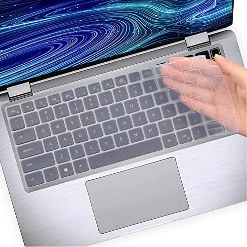 MUBUY-GOL Keyboard Cover for Dell Latitude 14" 7410 7420 7430 7440 7450, Latitude 5440 5430 5431 5420 3440 14", Latitude 7520 15.6" | Clear Silicone thumbnail 1