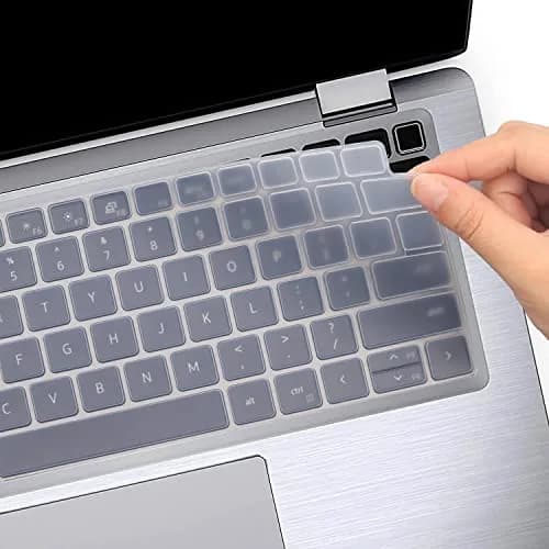 MUBUY-GOL Keyboard Cover for Dell Latitude 14" 7410 7420 7430 7440 7450, Latitude 5440 5430 5431 5420 3440 14", Latitude 7520 15.6" | Clear Silicone thumbnail 5