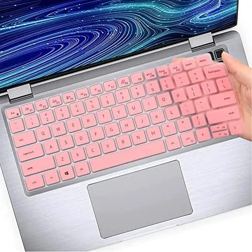 MUBUY-GOL Keyboard Cover Skin for Dell Latitude 14" Pink | Durable Silicone Keyboard Protector thumbnail 1