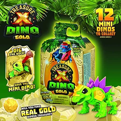 Treasure X Dino Gold Mini Dino Pack Toy Dig and Discover Collectable Dino Figures 1 Pack | ASTM-Tested Educational Toy thumbnail 4