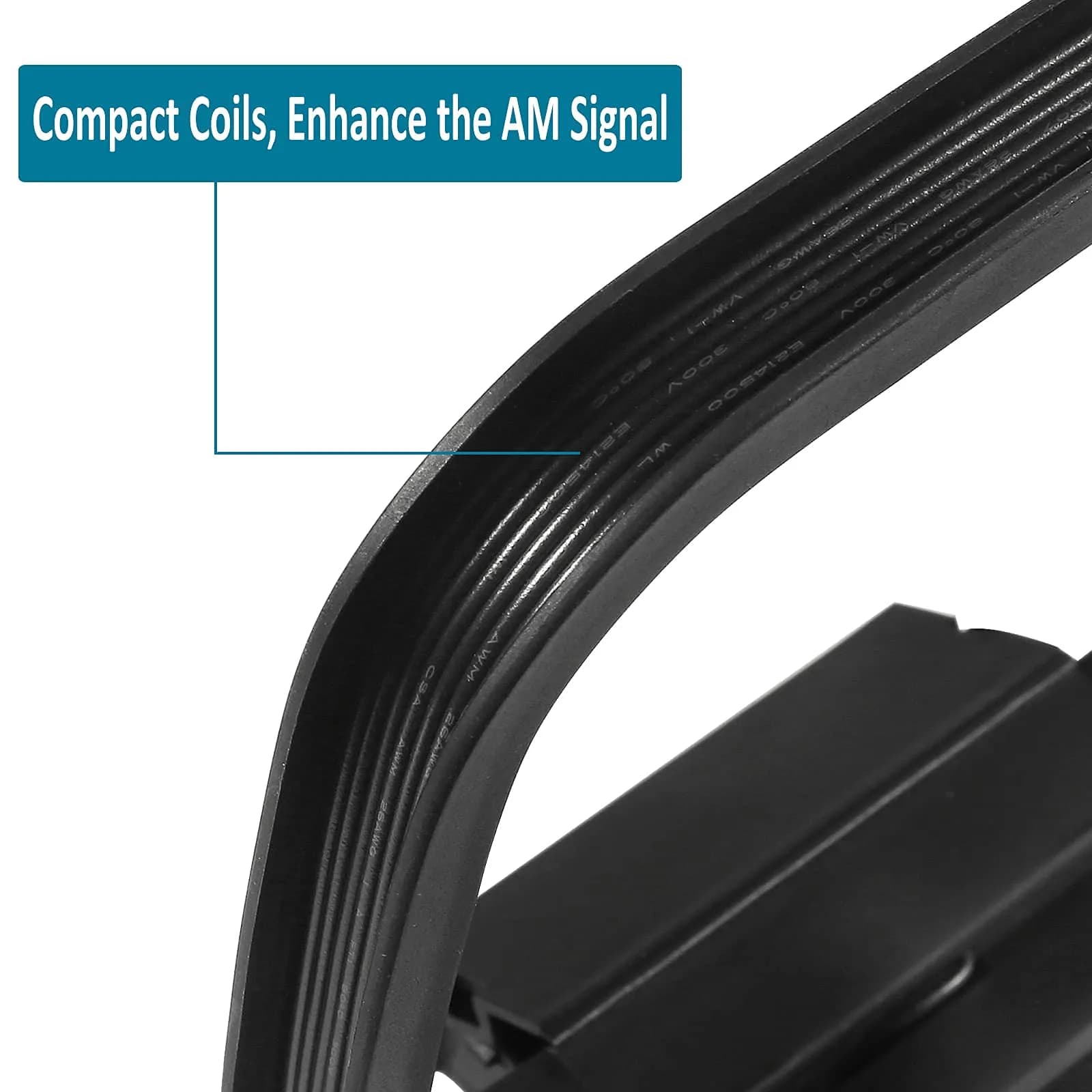 AEDIKO AM Loop Antenna with 2-Pin Bare Wire Connector for Indoor Radio & Stereo Receivers - view 3