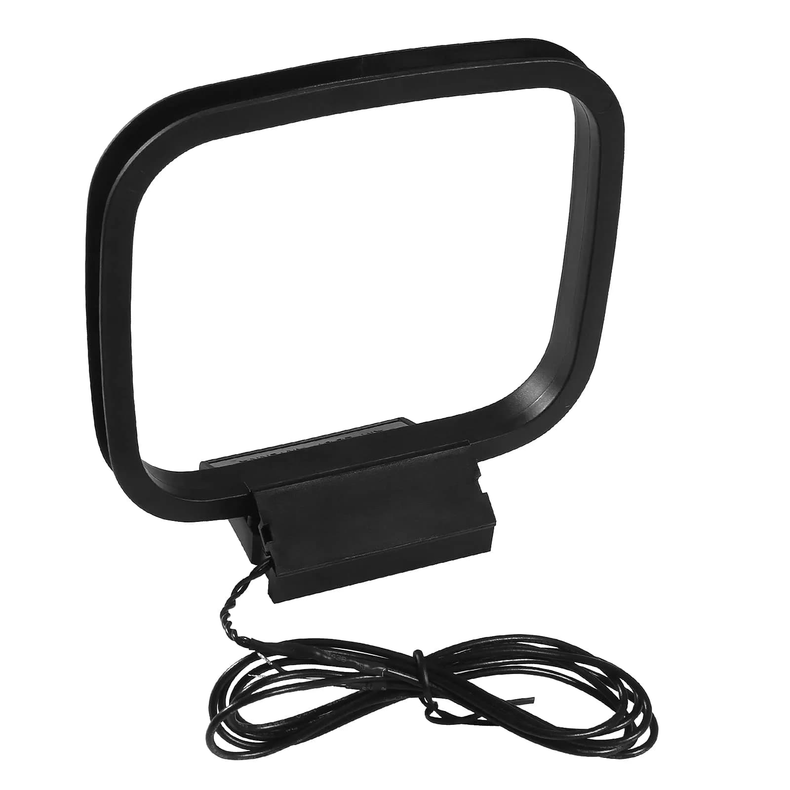 AEDIKO FM Radio Antenna Set with AM Loop Antenna | 75 Ohm Coaxial & 2-Pin Bare Wire Connectors | 1.5m (4.9ft) Cable — AM Loop Antenna