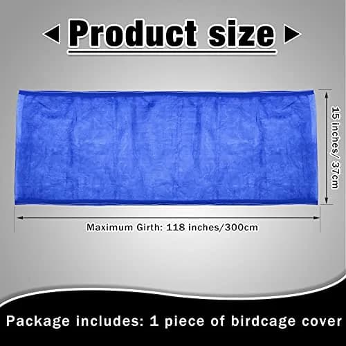 Shappy Bird Cage Seed Catcher Net 300 x 37 cm (118 x 15 Inch) | Breathable Nylon Mesh for Medium/Small Cages thumbnail 2