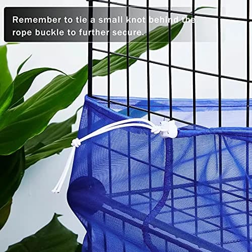 Shappy Bird Cage Seed Catcher Net 300 x 37 cm (118 x 15 Inch) | Breathable Nylon Mesh for Medium/Small Cages thumbnail 3