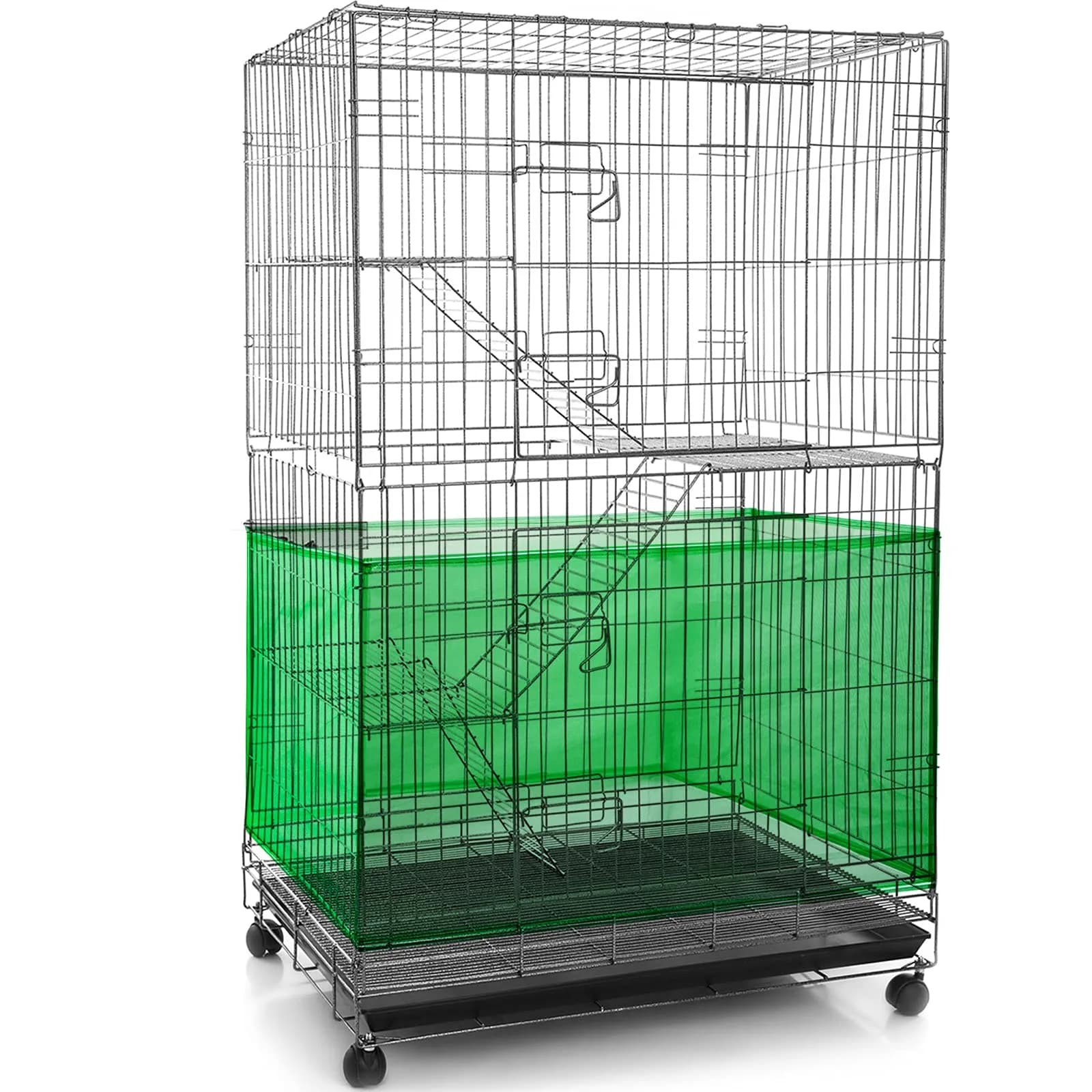 Shappy Green Bird Cage Seed Catcher Net 300cm (118 Inch) | Keeps House Clean - main product image