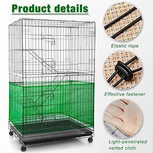 Shappy Green Bird Cage Seed Catcher Net 300cm (118 Inch) | Keeps House Clean thumbnail 5