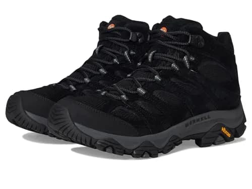 Merrell Moab 3 Mid Hiking Boot, Black Night, 14 Wide | Durable Comfort for Indian Trails thumbnail 1