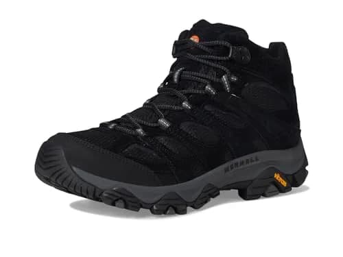 Merrell Moab 3 Mid Hiking Boot, Black Night, 14 Wide | Durable Comfort for Indian Trails thumbnail 9