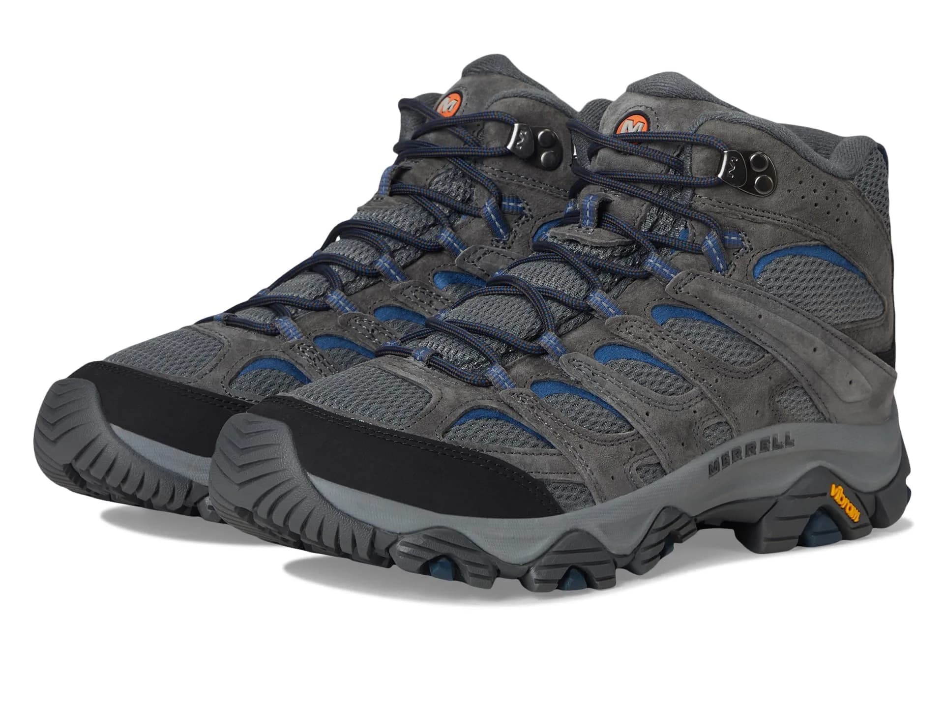 Merrell Men’s Moab 3 Mid Hiking Boot, Granite, 7 Wide | All-Day Comfort & Durability for Indian Trails
